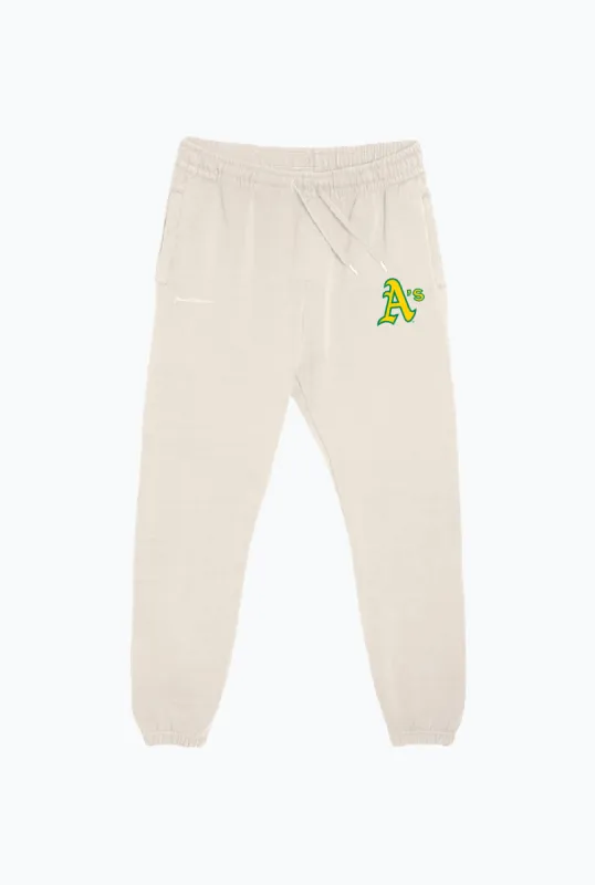 Oakland Athletics Heavyweight Jogger - Ivory sold by Peace-Collective