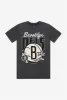 Brooklyn Nets Stonewash T-Shirt - Black sold by Peace-Collective