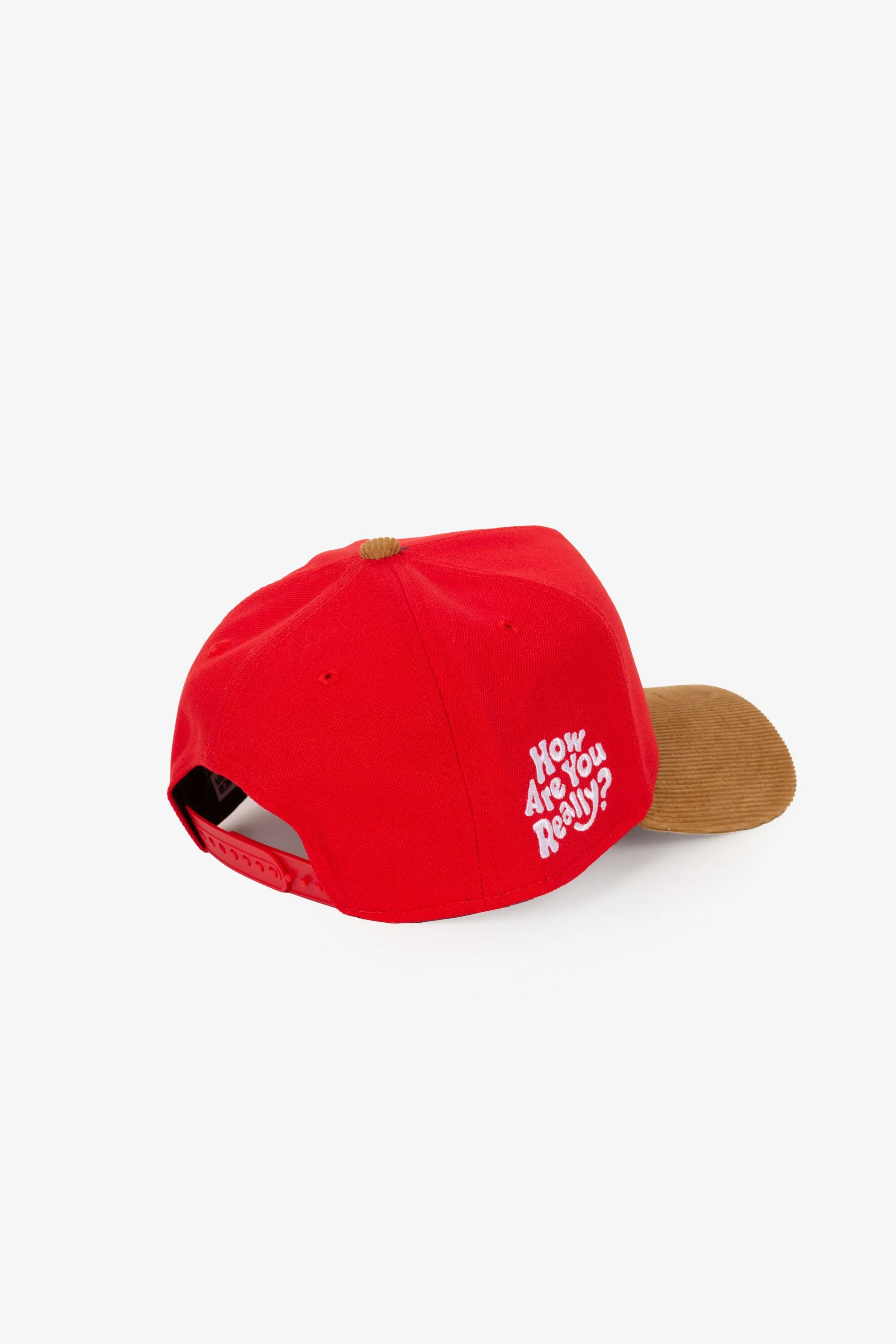 Peace How Are You Really 9FORTY Adjustable Cap - Red/ Wheat Corduory sold by Peace-Collective product image thumbnail 3