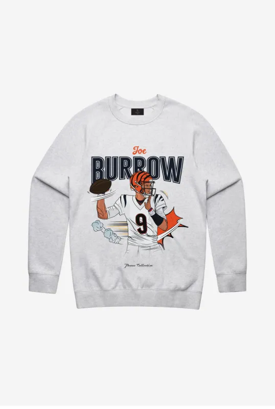 Joe Burrow Crewneck - Ash sold by Peace-Collective