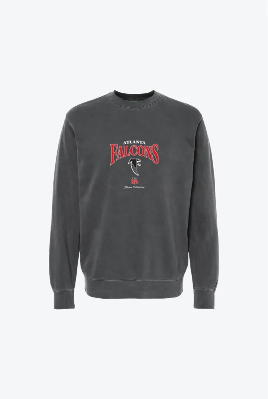 Atlanta Falcons Vintage Embroidered Crewneck - Black sold by Peace-Collective