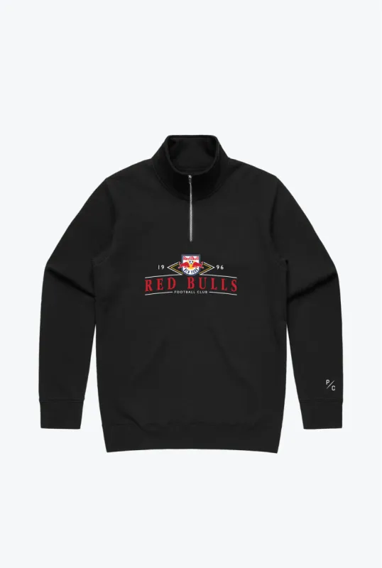 New York Red Bulls Vintage Quarter Zip - Black sold by Peace-Collective