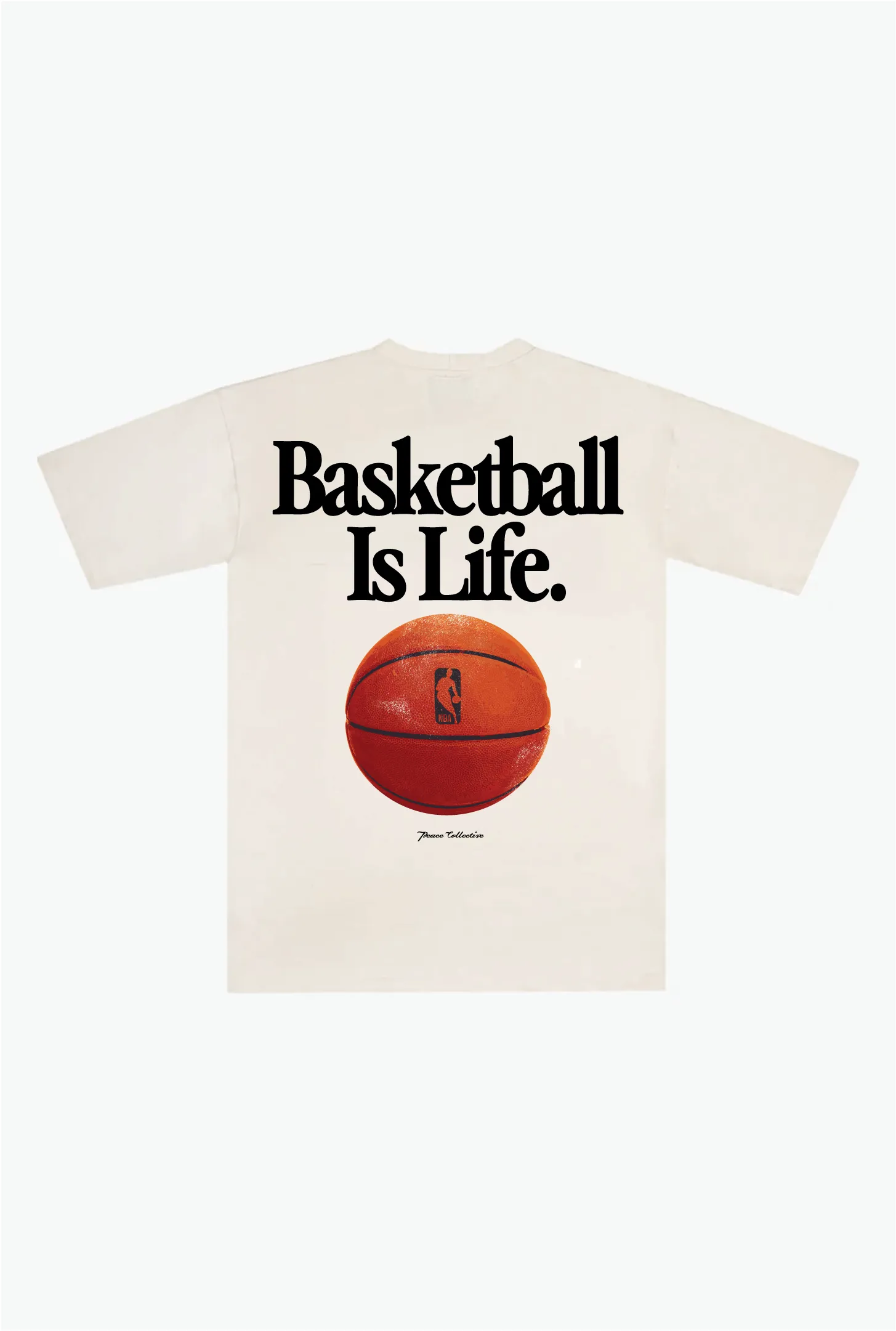 Basketball is Life Heavyweight T-Shirt - Natural sold by Peace-Collective product image thumbnail 2