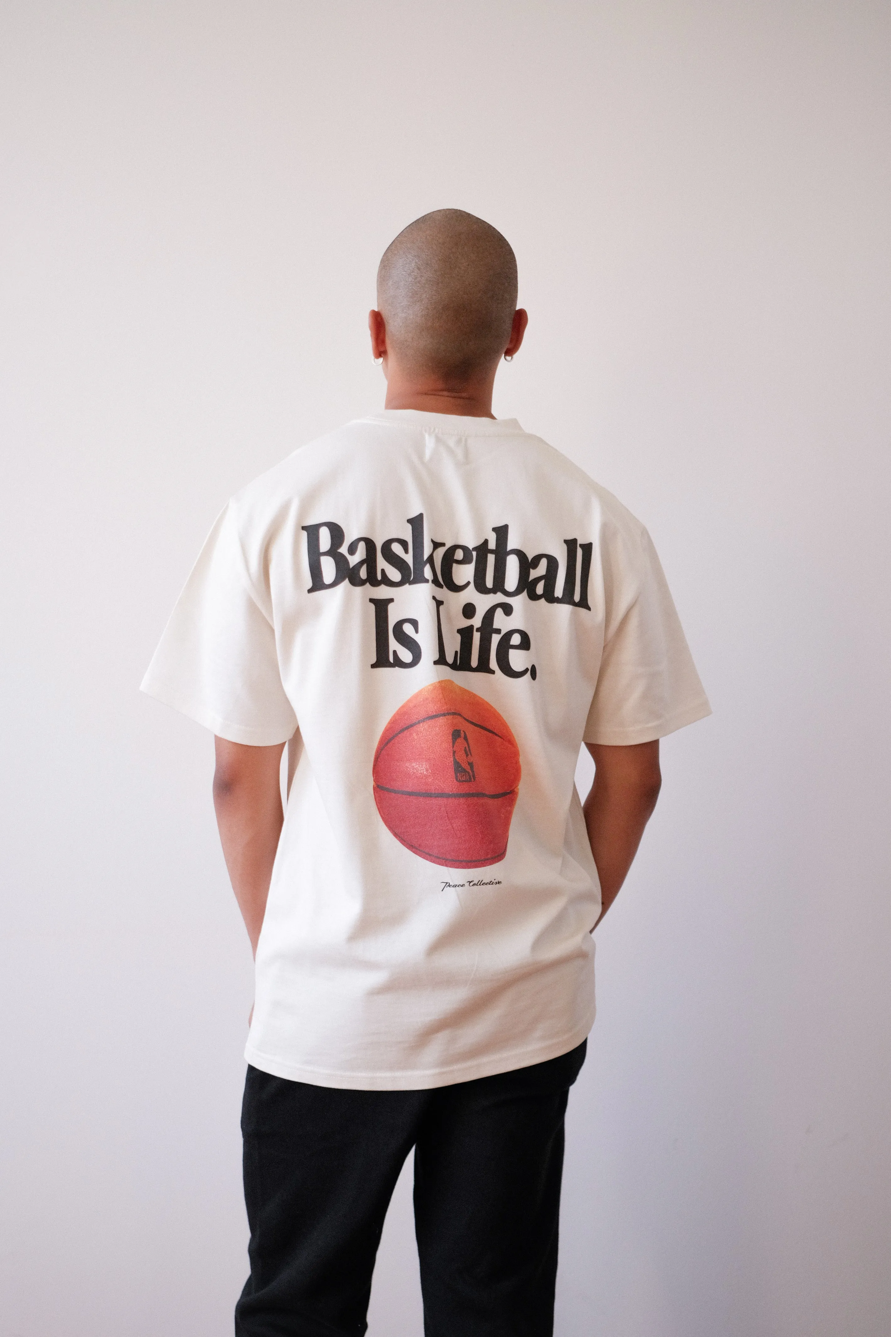 Basketball is Life Heavyweight T-Shirt - Natural sold by Peace-Collective product image thumbnail 3