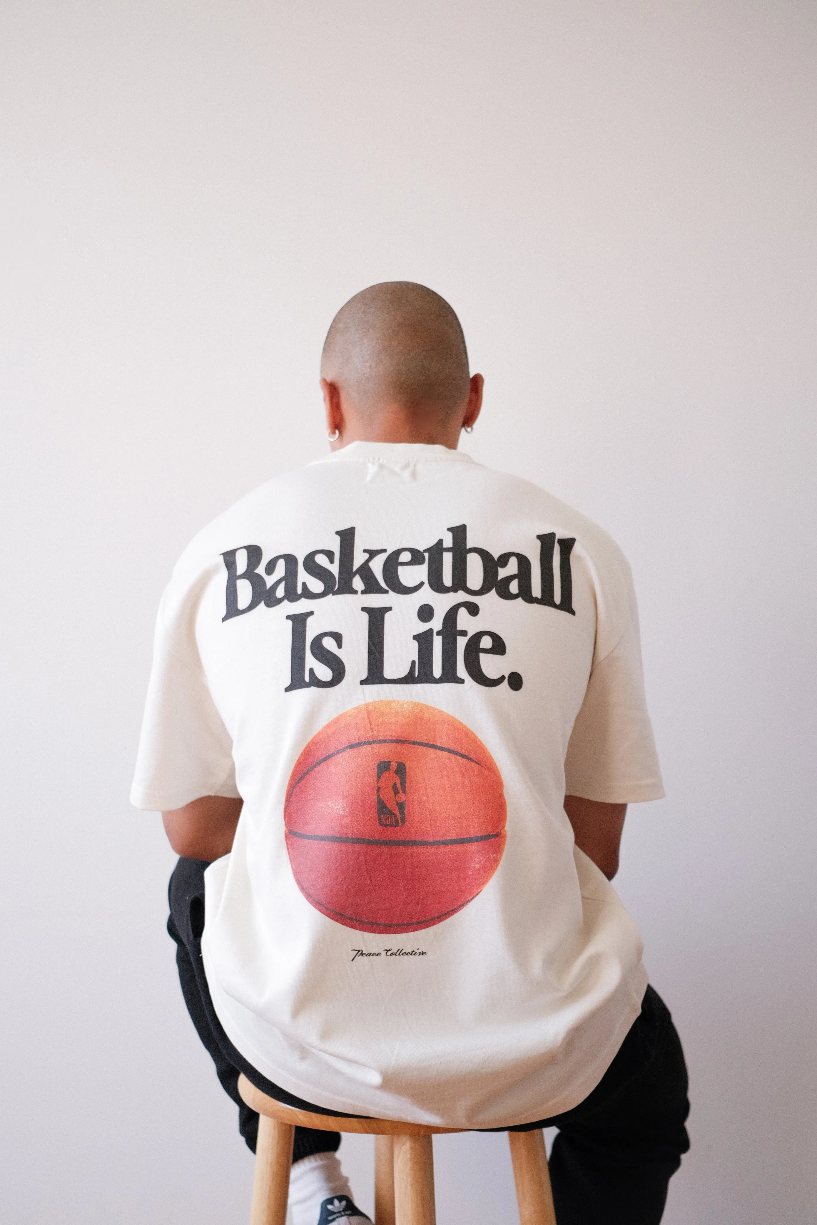 Basketball is Life Heavyweight T-Shirt - Natural sold by Peace-Collective product image thumbnail 5