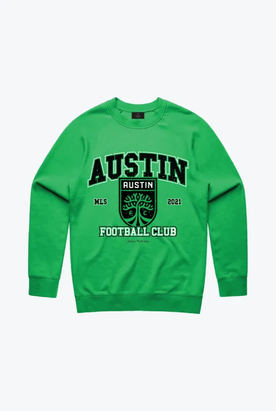 Austin FC Vintage Washed Crewneck - Green sold by Peace-Collective