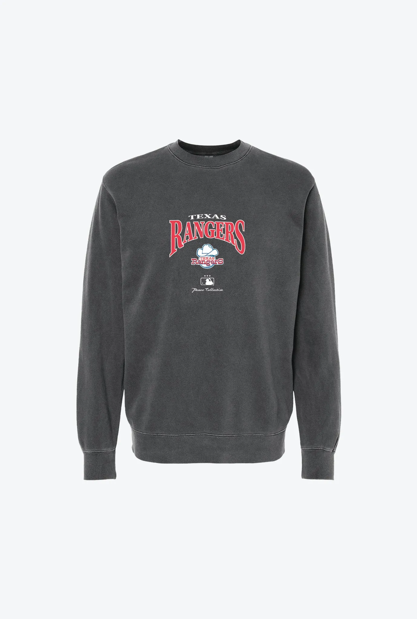 Texas Rangers Vintage Embroidered Crewneck - Black sold by Peace-Collective