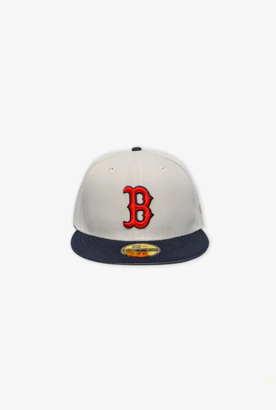 Boston Red Sox World Class Back Patch 59FIFTY Fitted Cap sold by Peace-Collective