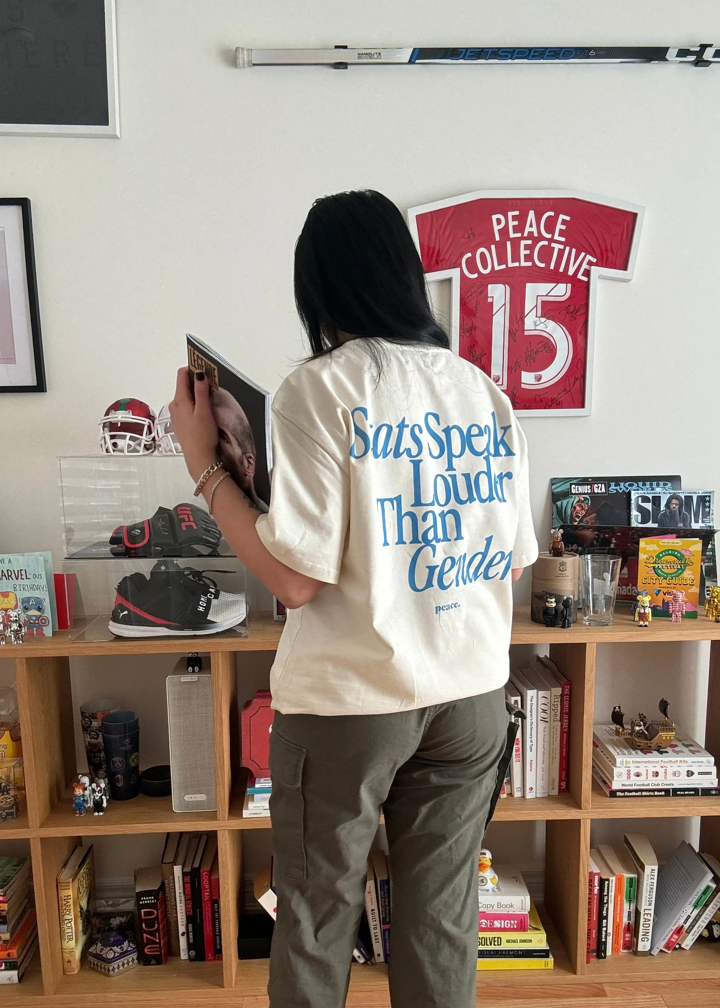 Breaking Barriers One Play at a Time Heavyweight T-Shirt - Ivory sold by Peace-Collective product image thumbnail 5