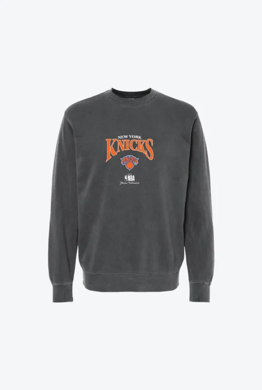 New York Knicks Vintage Embroidered Crewneck - Black sold by Peace-Collective