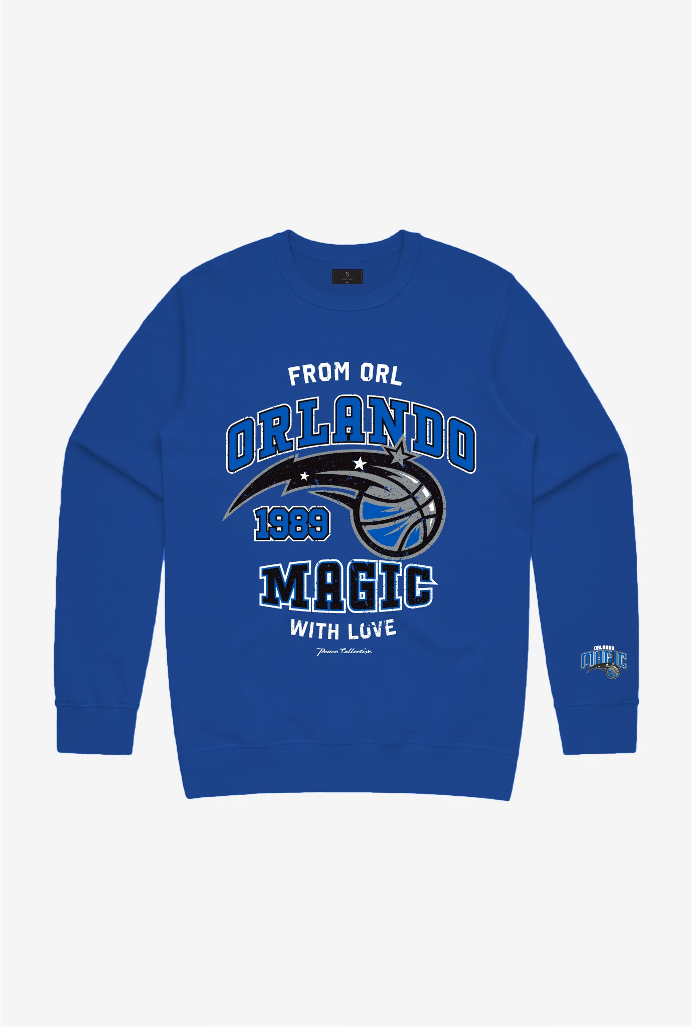 Orlando Magic Washed Crewneck - Royal Blue sold by Peace-Collective