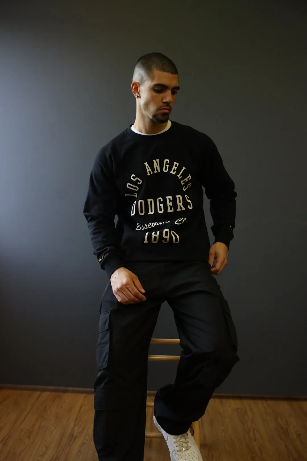 Los Angeles Dodgers Heavyweight Crewneck - Black sold by Peace-Collective product image thumbnail 3