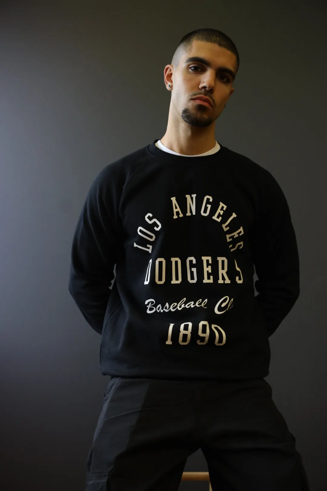 Los Angeles Dodgers Heavyweight Crewneck - Black sold by Peace-Collective product image thumbnail 2