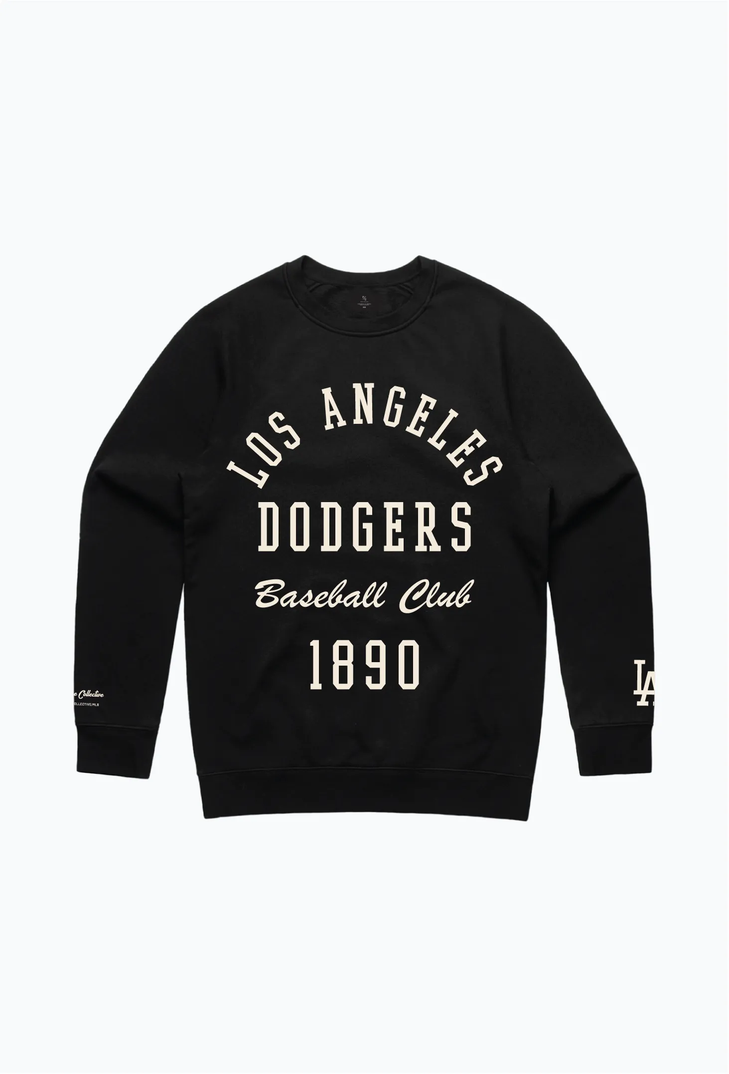 Los Angeles Dodgers Heavyweight Crewneck - Black sold by Peace-Collective