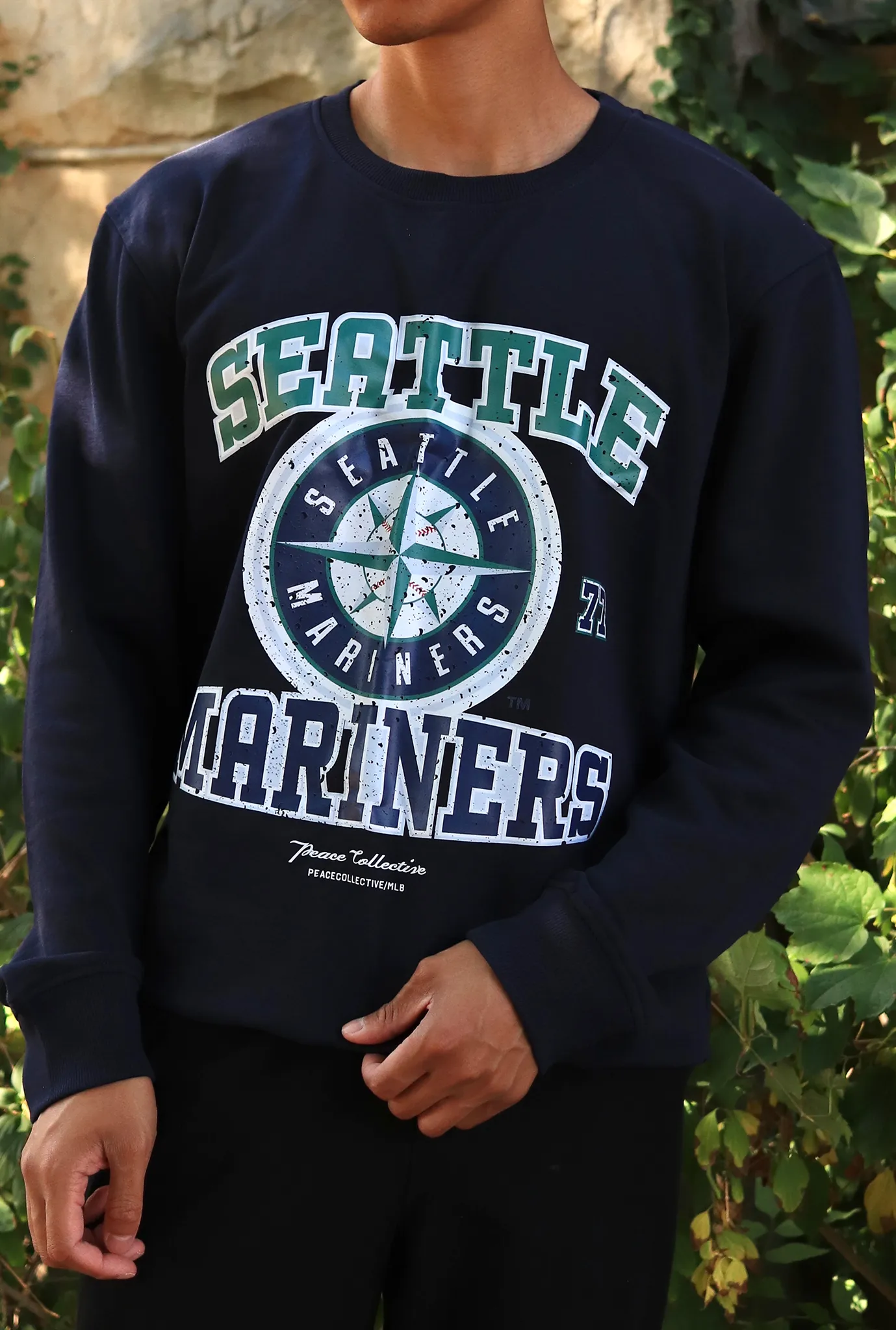 Seattle Mariners Vintage Washed Crewneck - Navy sold by Peace-Collective product image thumbnail 2