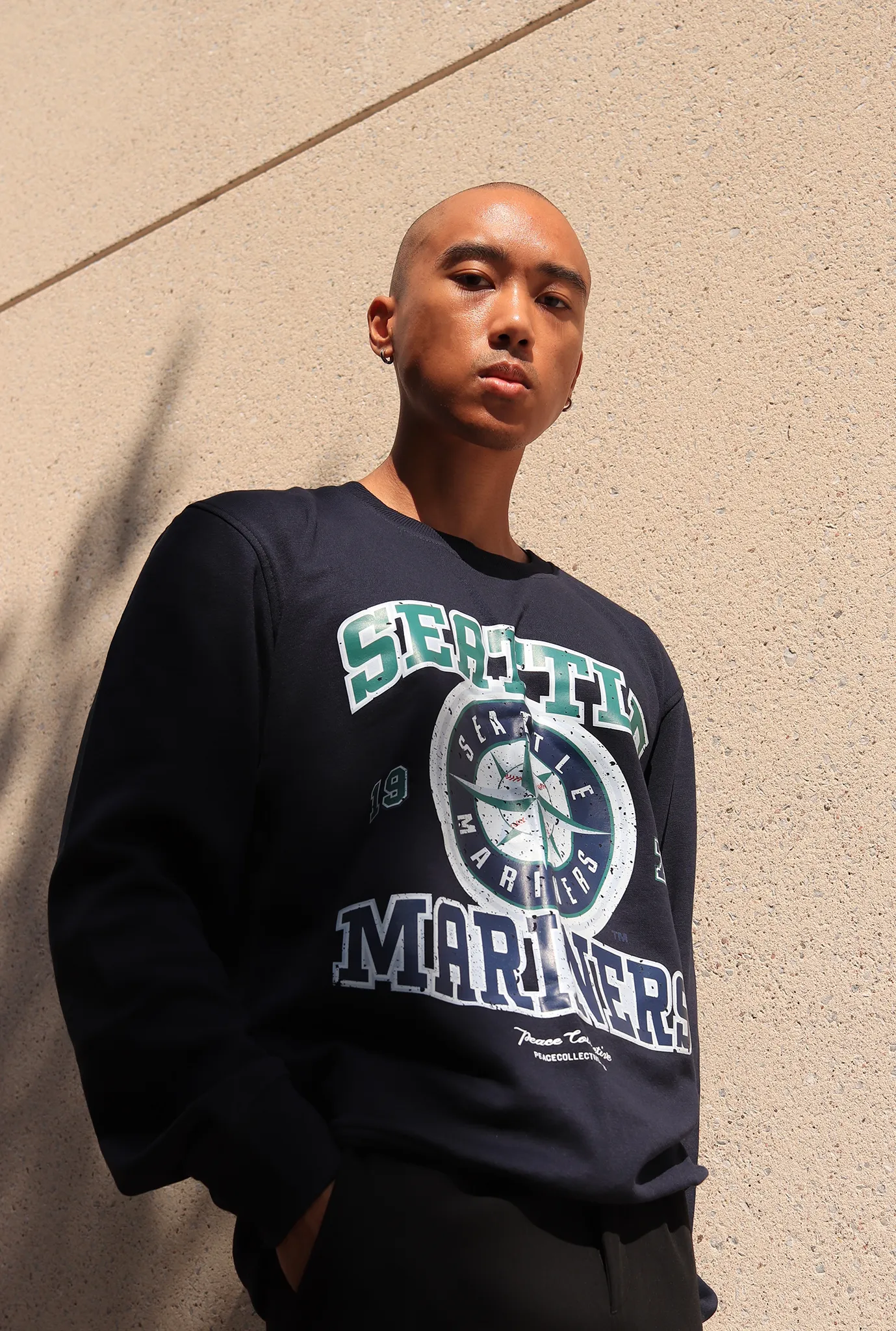 Seattle Mariners Vintage Washed Crewneck - Navy sold by Peace-Collective product image thumbnail 3