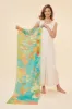 100% Linen Printed Scarf - Powder sold by Pure Art