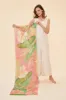 100% Linen Printed Scarf - Powder sold by Pure Art