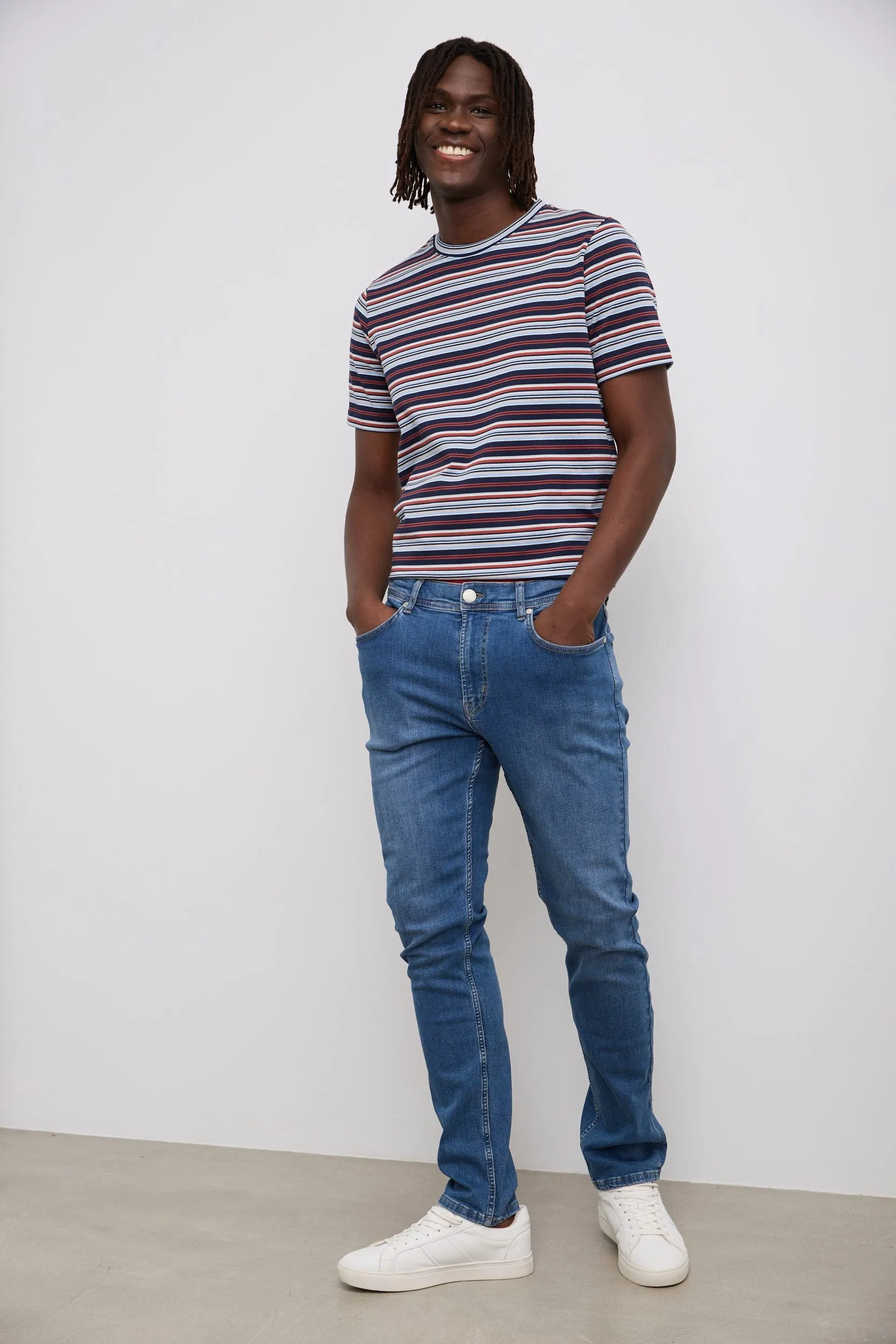 Slim fit five pocket jeans sold by Tristan Style