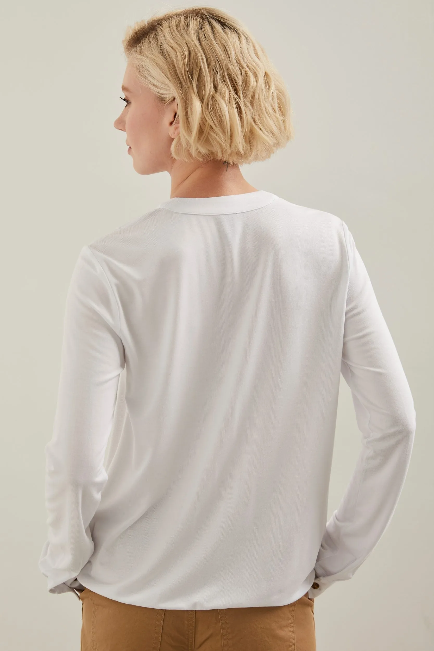 Jersey top tied at front sold by Tristan Style product image thumbnail 2