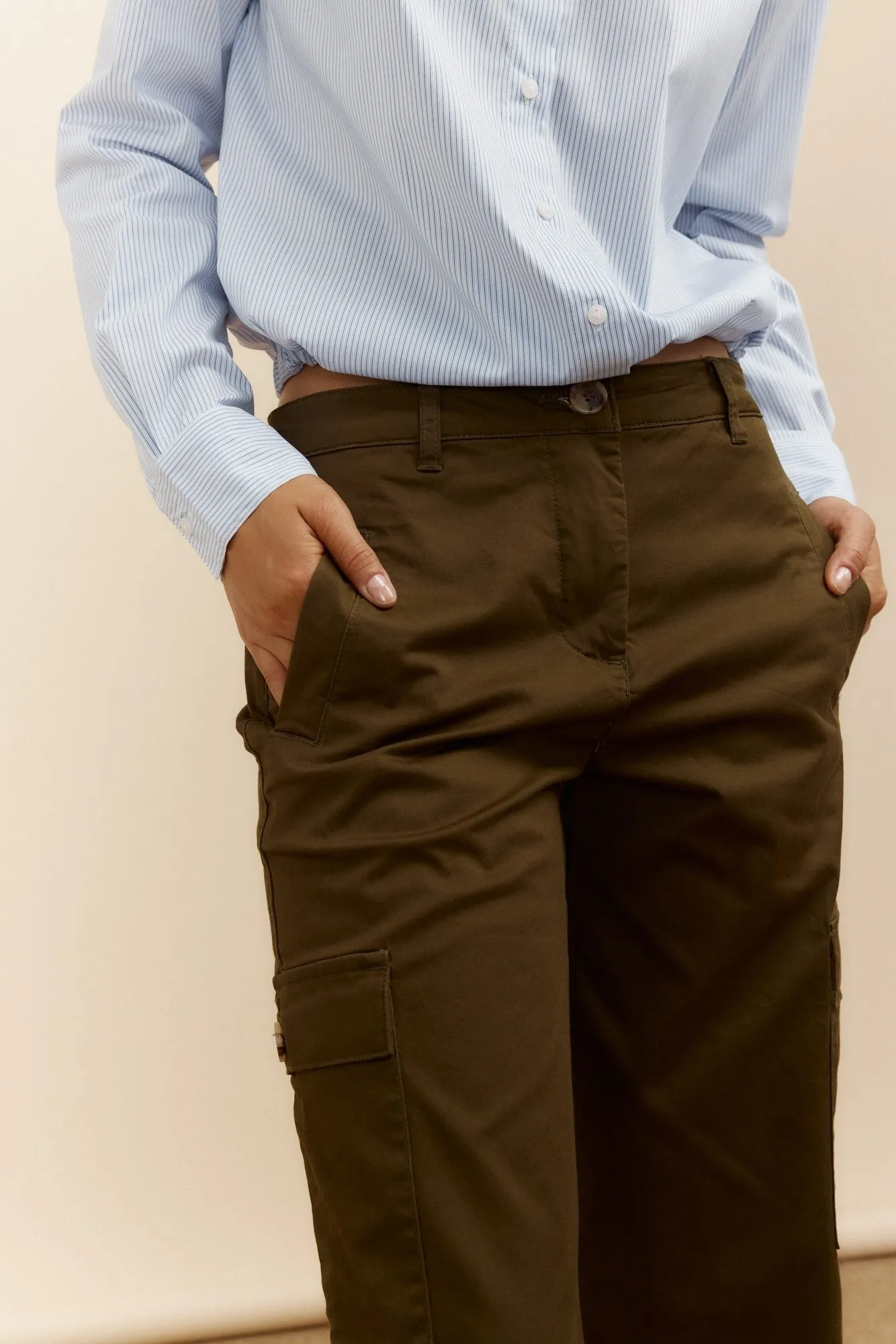 Wide leg cargo pants sold by Tristan Style product image thumbnail 3