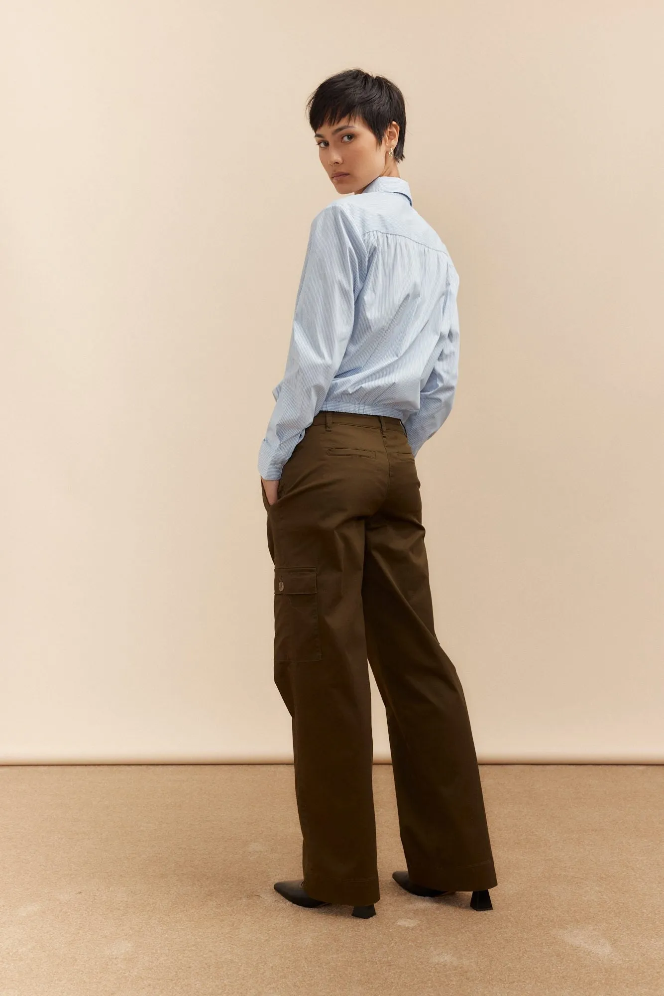 Wide leg cargo pants sold by Tristan Style product image thumbnail 2