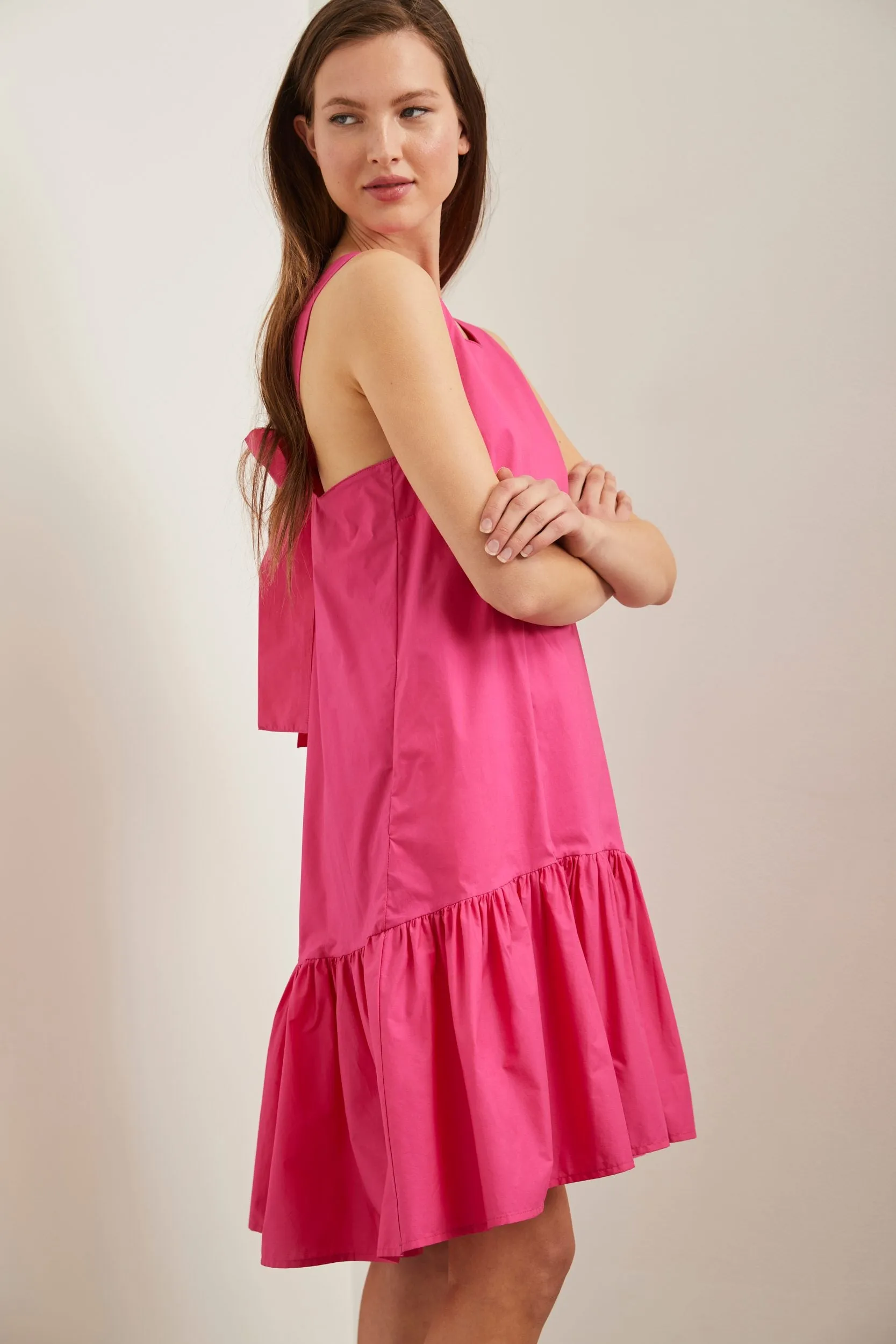Dress with frill & bow at back sold by Tristan Style product image thumbnail 3