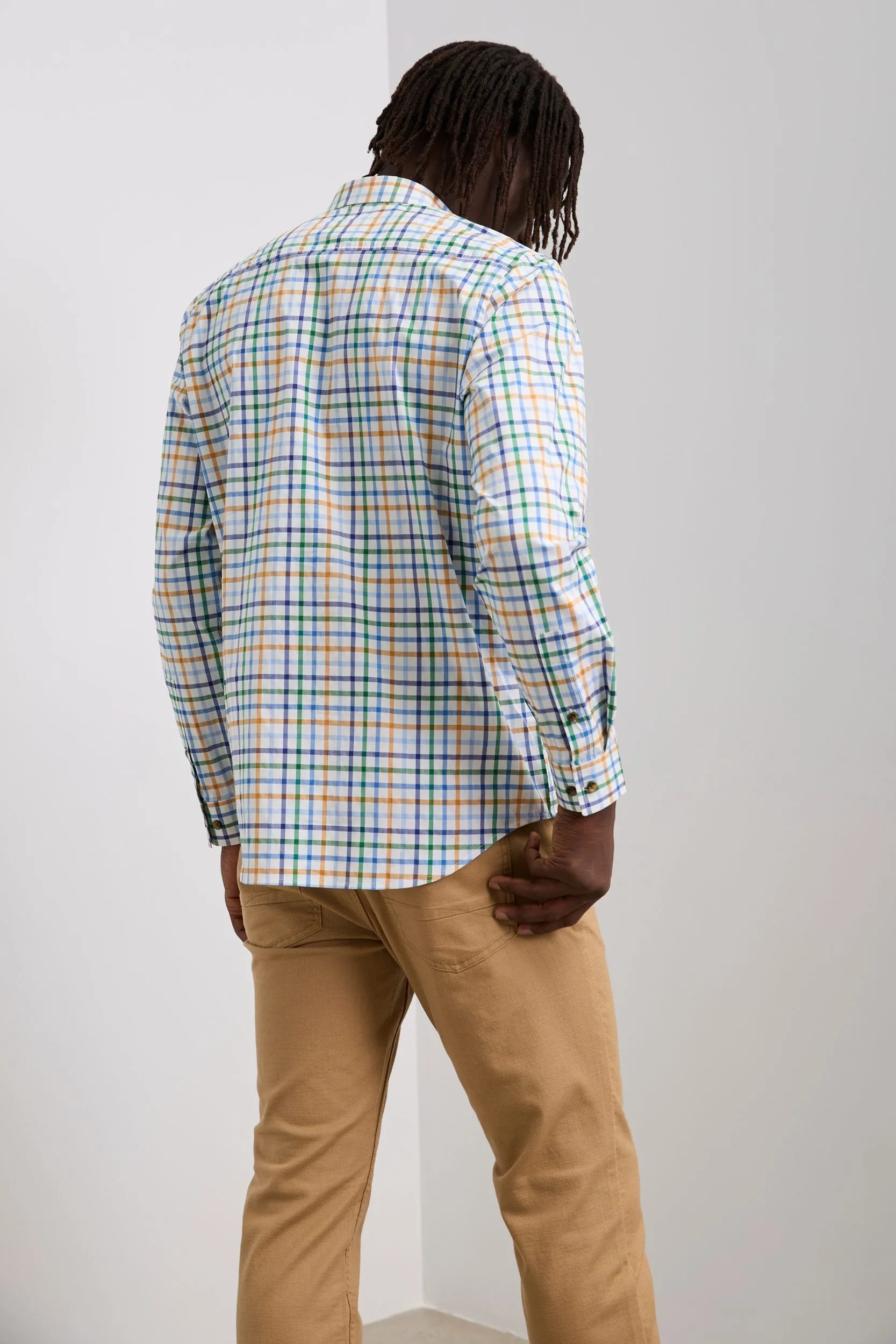 Semi-fitted check shirt sold by Tristan Style product image thumbnail 2