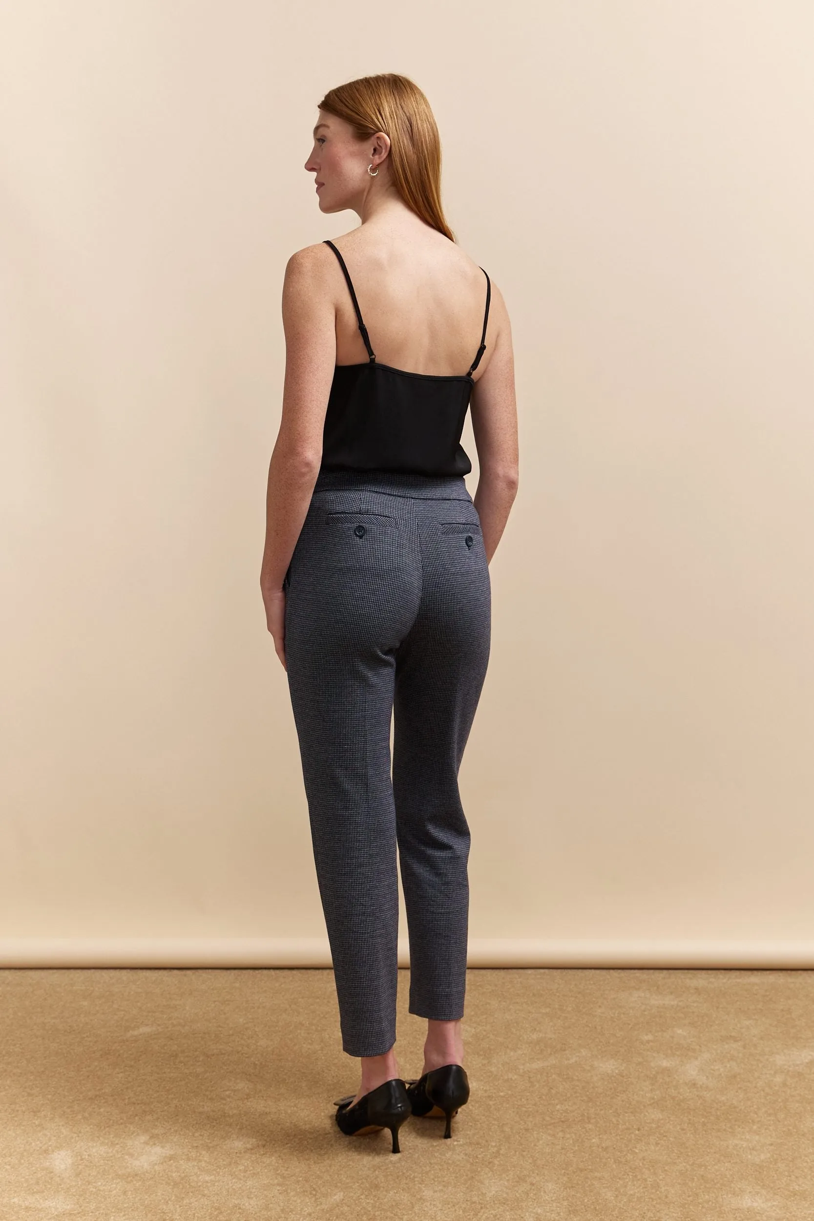 Pant with pleats & elastic waist sold by Tristan Style product image thumbnail 2