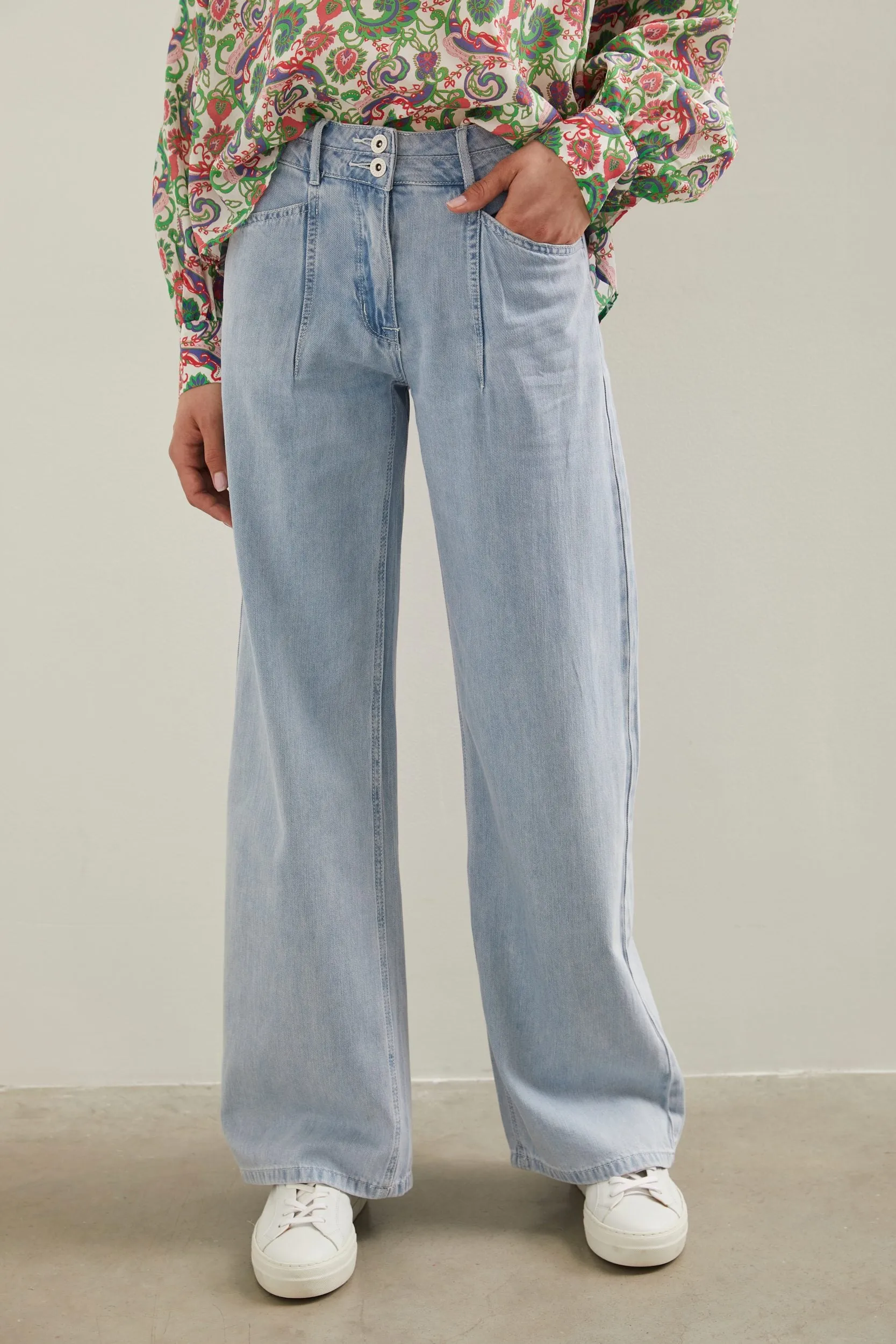 Wide leg tencel pant sold by Tristan Style product image thumbnail 2