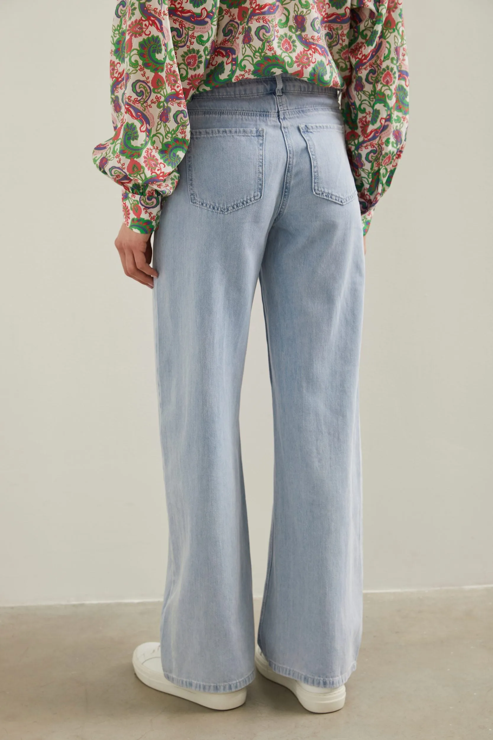 Wide leg tencel pant sold by Tristan Style product image thumbnail 3