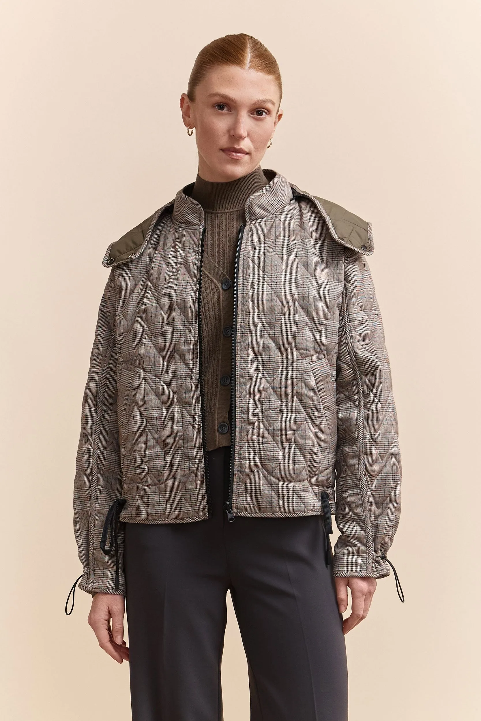 Reversible coat with removable hood sold by Tristan Style