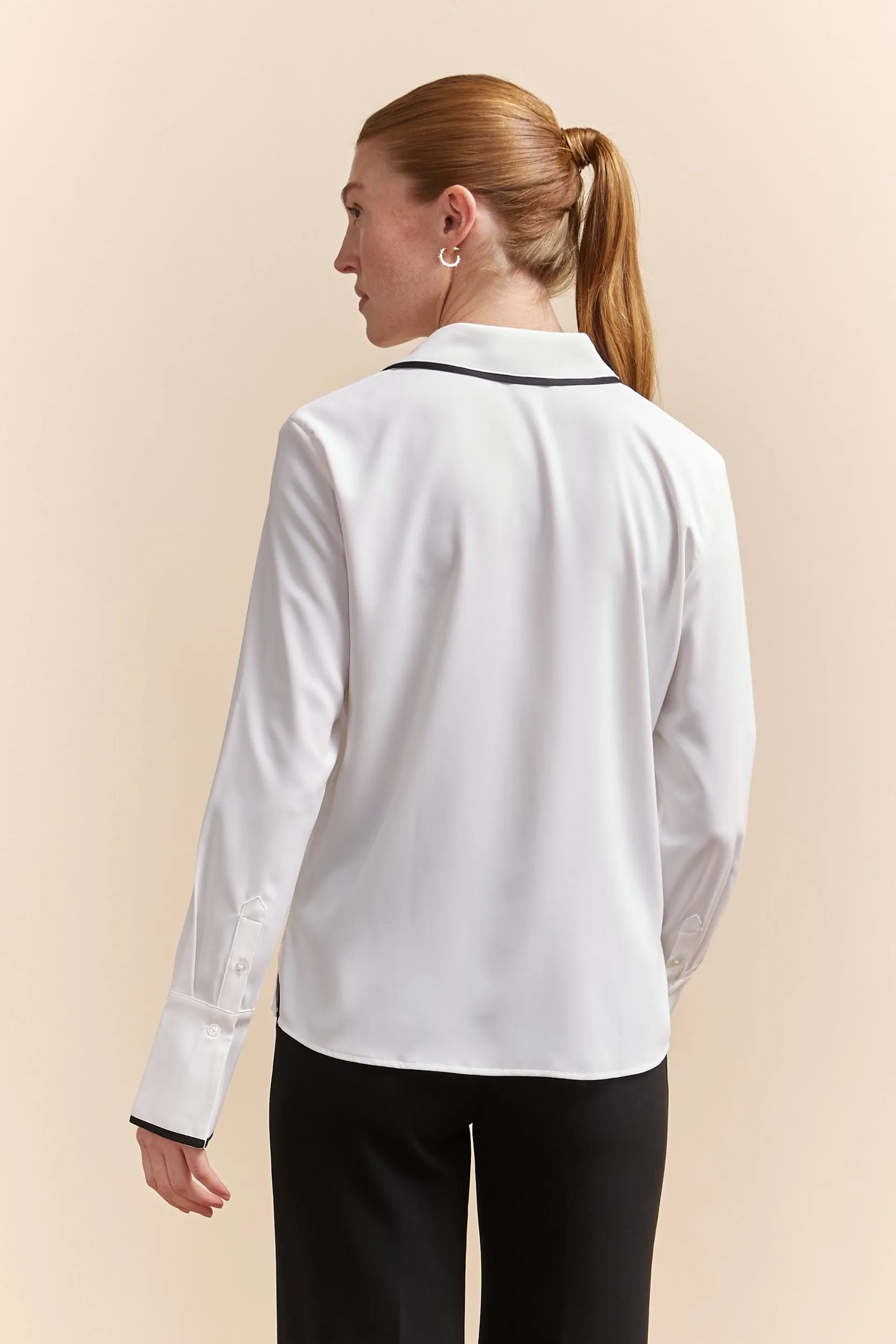 Blouse with contrast details sold by Tristan Style product image thumbnail 2