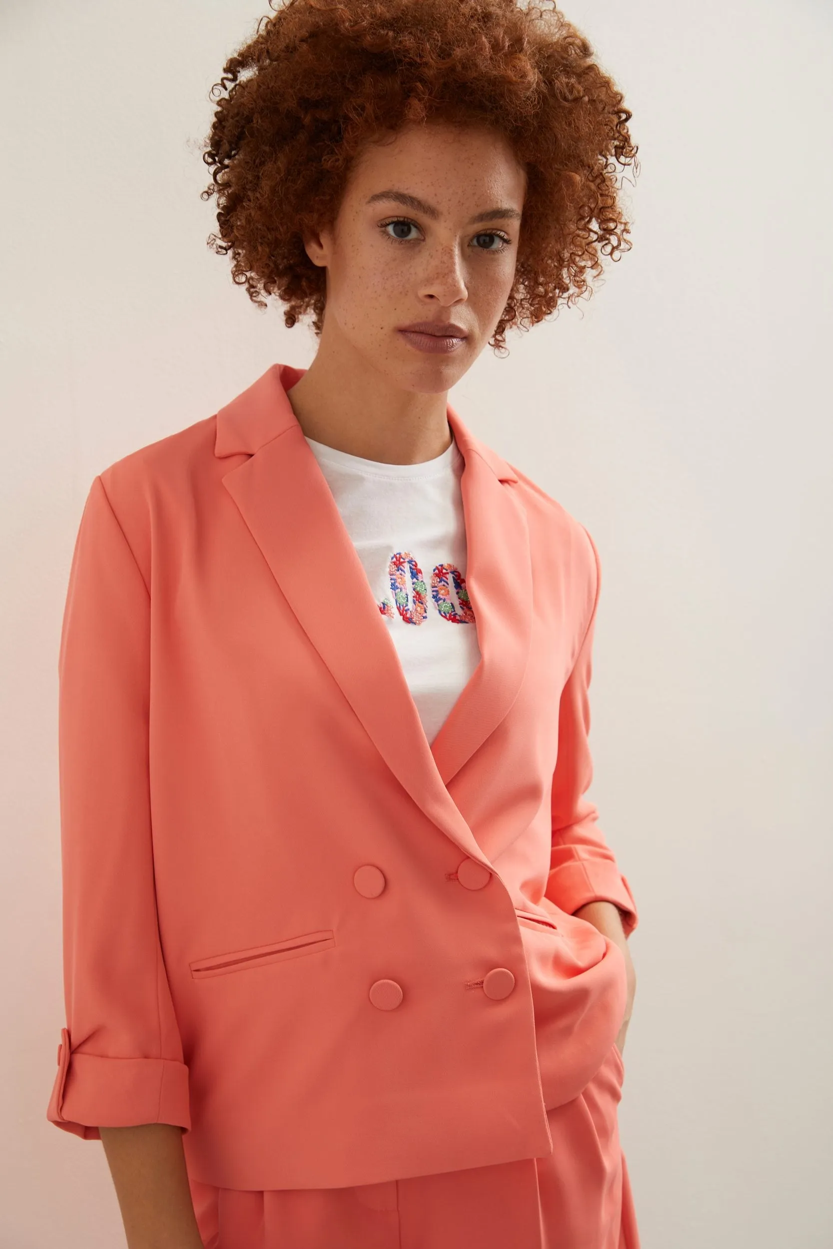 Fluid straight blazer sold by Tristan Style product image thumbnail 5