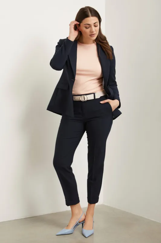 Urban fit basic crop pant with cuff sold by Tristan Style