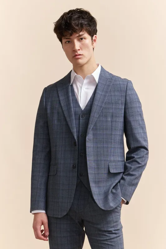 Check Fitted jacket sold by Tristan Style