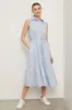 Striped shirt dress with frill sold by Tristan Style