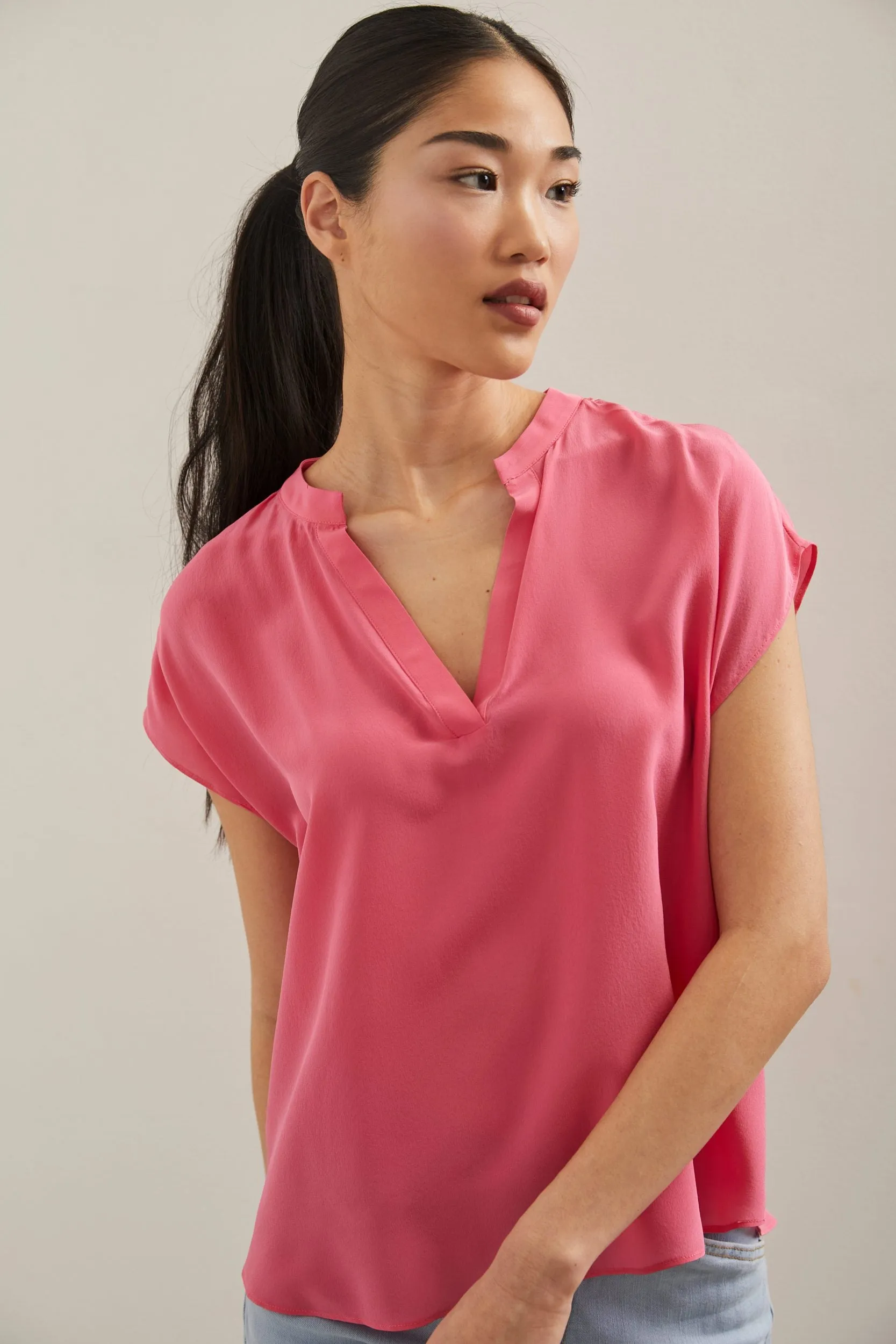 Silk oversized top sold by Tristan Style product image thumbnail 3