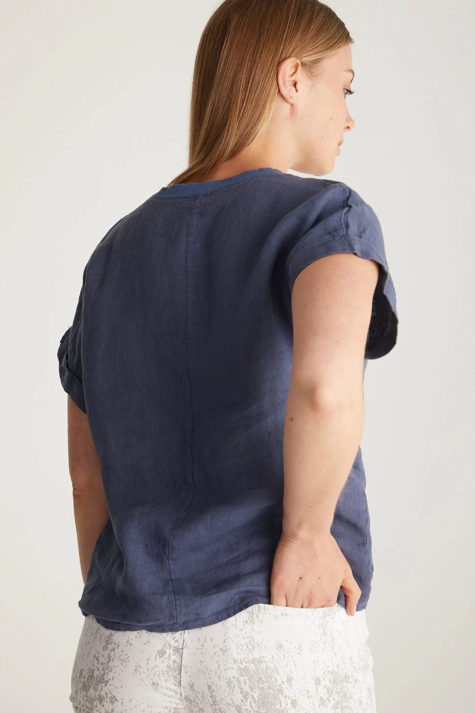 Dropped shoulder top tied at front sold by Tristan Style product image thumbnail 4