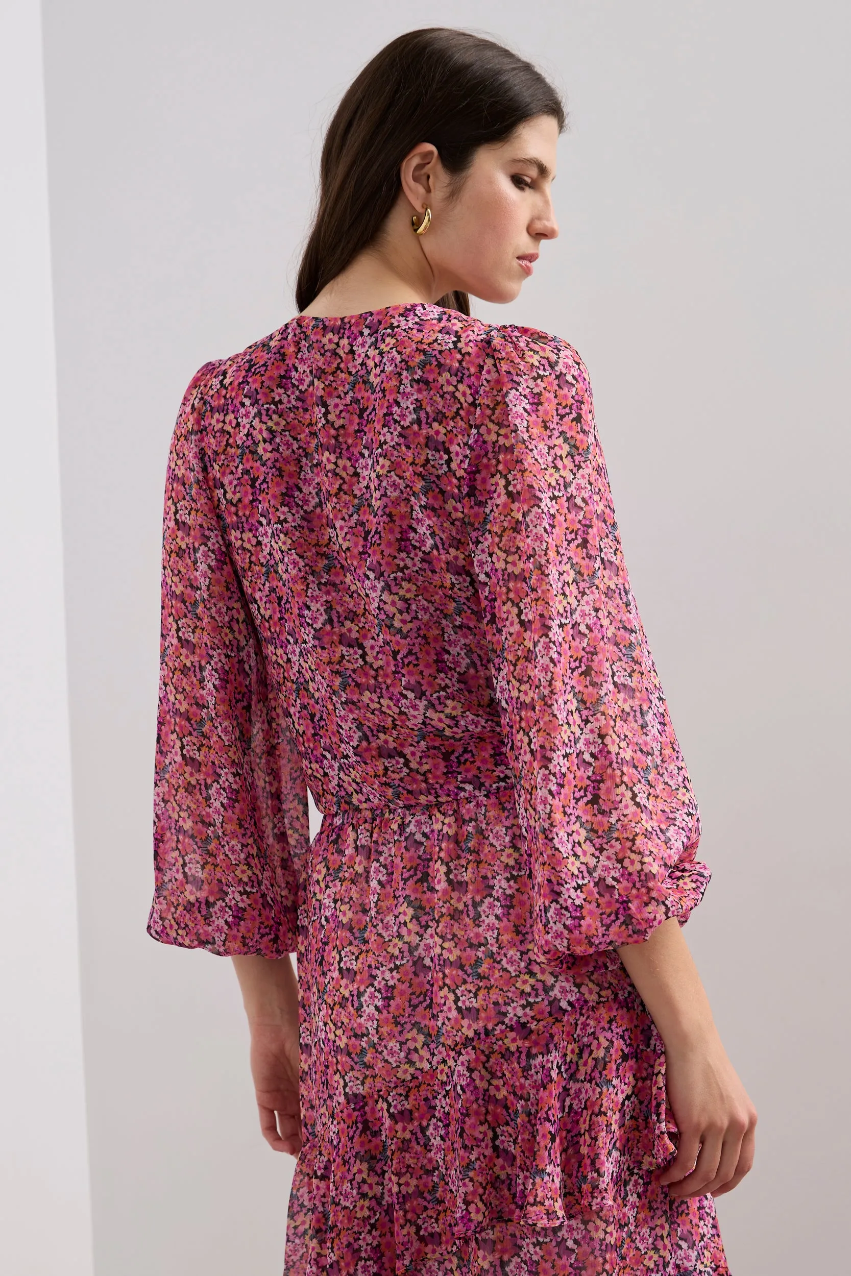 Tied blouse with puff sleeves sold by Tristan Style product image thumbnail 2