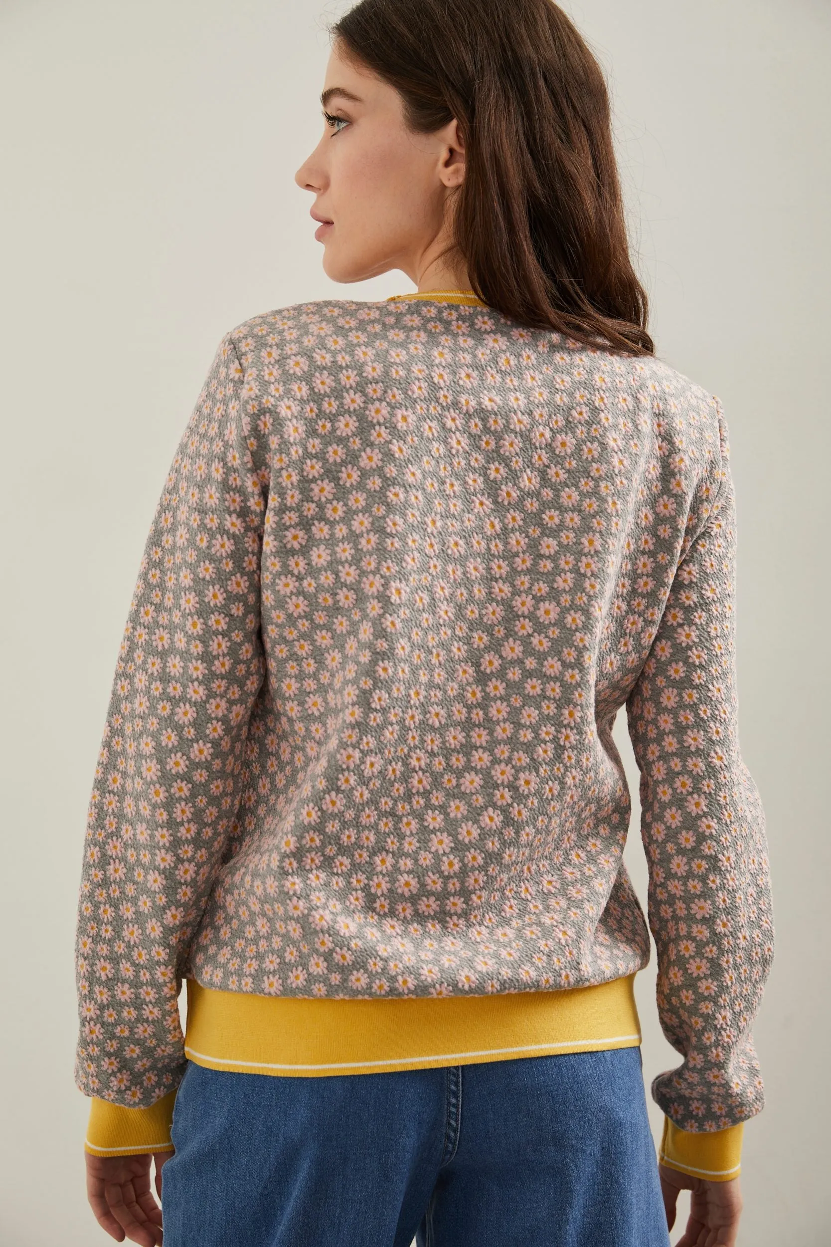 Floral crew neck sweater sold by Tristan Style product image thumbnail 3