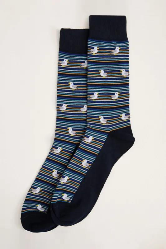 Seagull pattern socks sold by Tristan Style