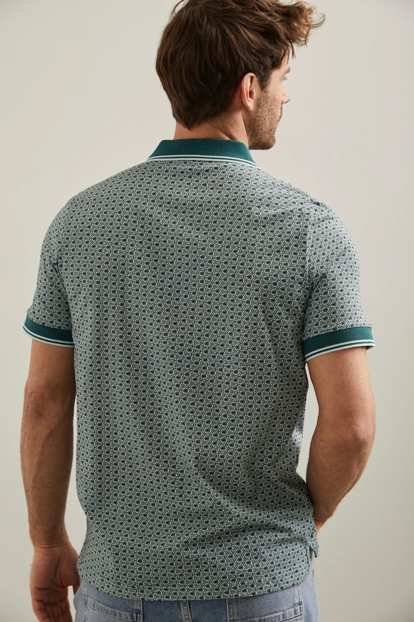 Graphic print polo sold by Tristan Style product image thumbnail 3