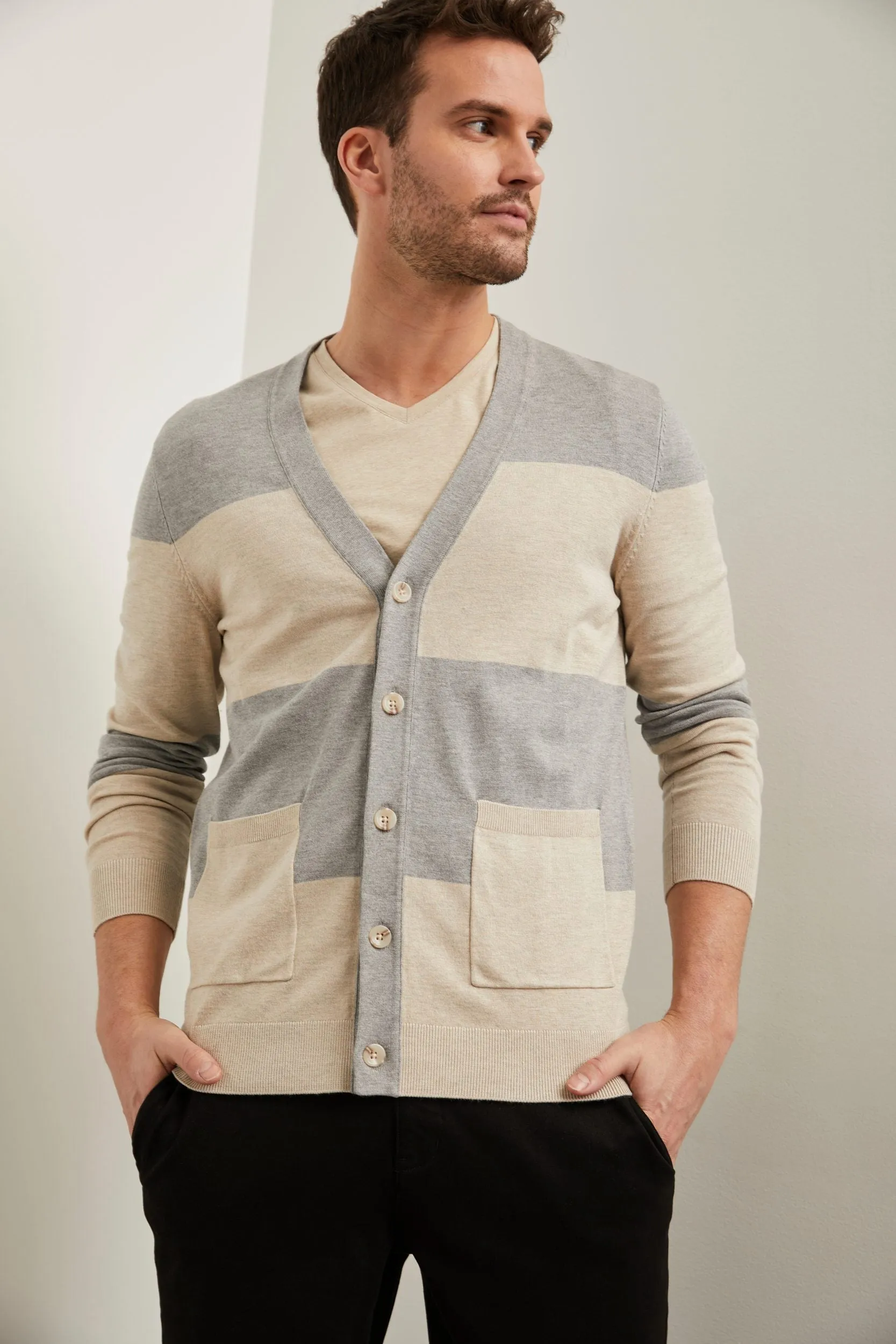 Colour block cardigan sold by Tristan Style product image thumbnail 2