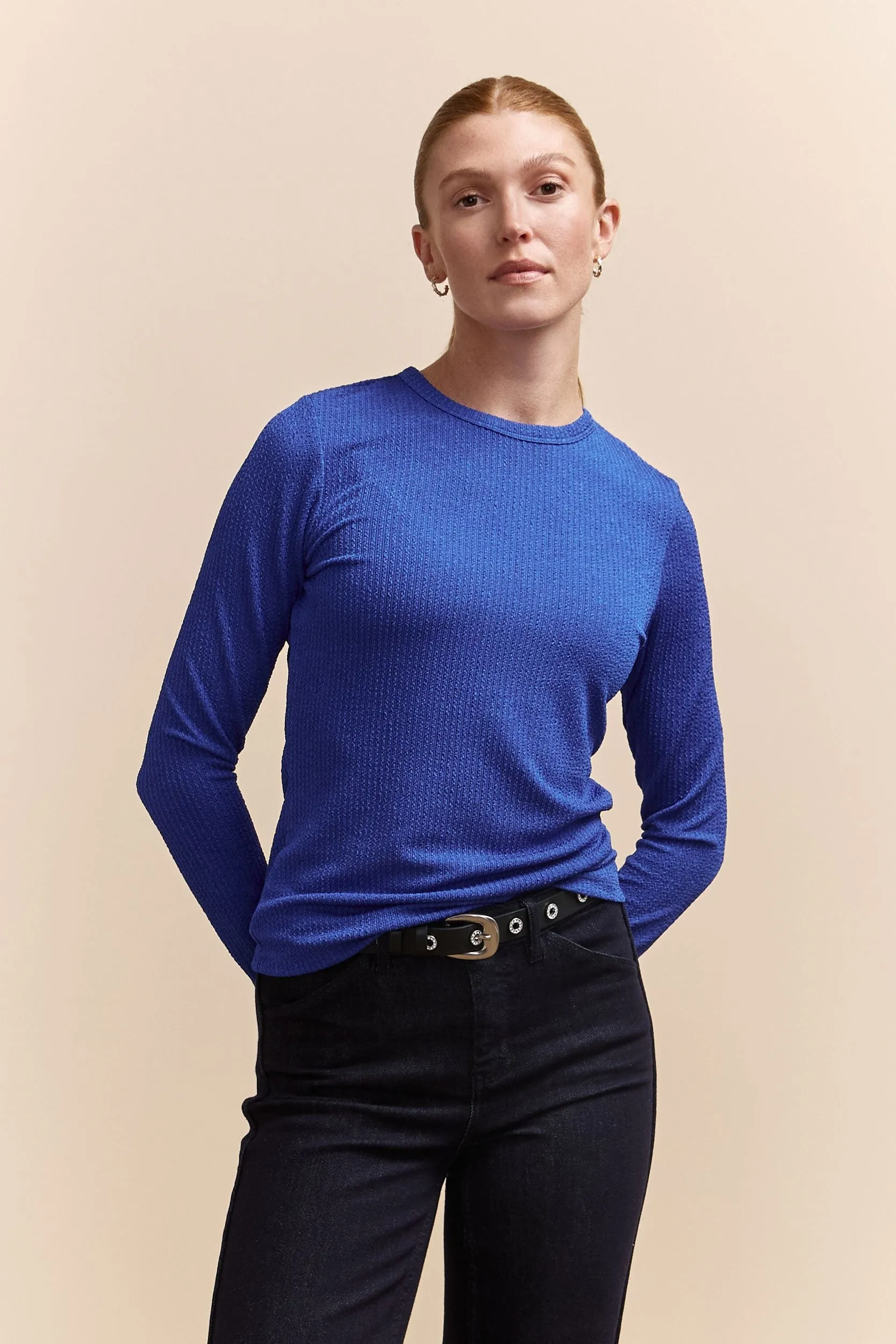 Long sleeve crew neck top sold by Tristan Style product image thumbnail 2