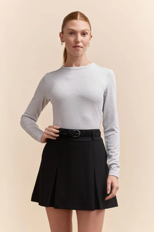 Long sleeve crew neck top sold by Tristan Style