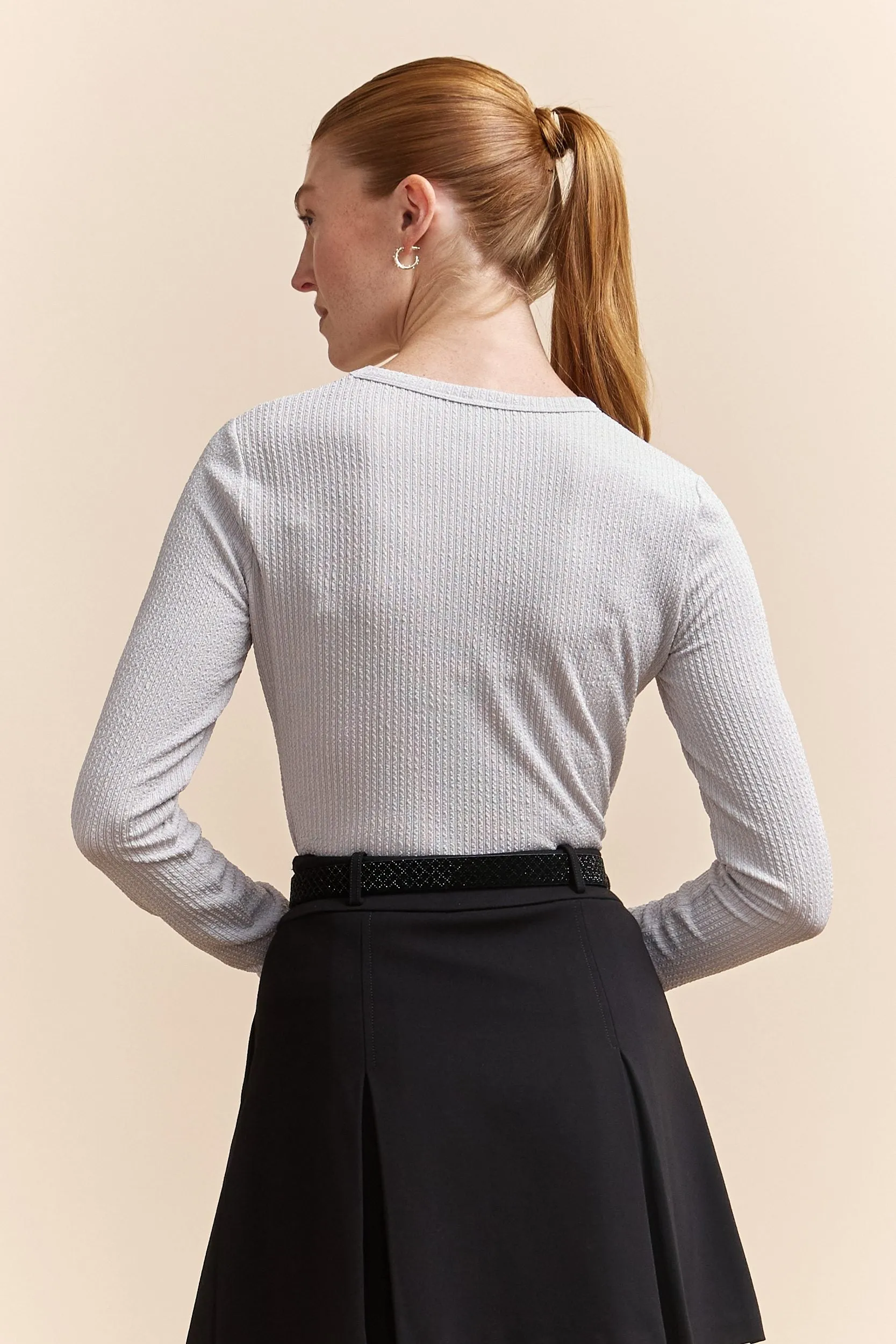 Long sleeve crew neck top sold by Tristan Style product image thumbnail 4