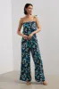 Printed sleeveless wide leg jumpsuit sold by Tristan Style
