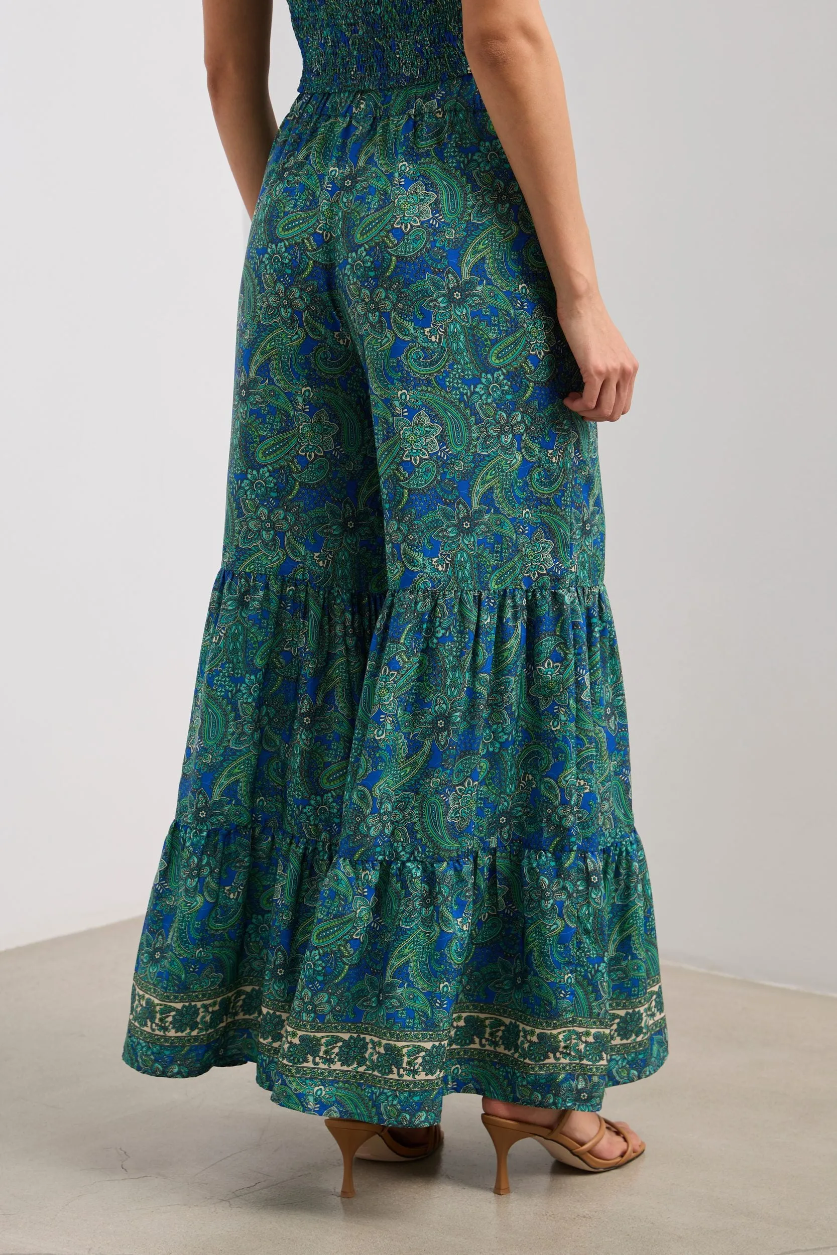 Wide leg pant with gathering sold by Tristan Style product image thumbnail 3