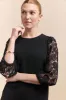 Straight dress with lace sleeves sold by Tristan Style
